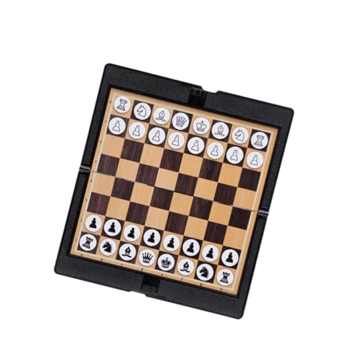 SUPVOX Klappbares Magnetisches Schach und Damespiel aus Dünnem Leder Tragbares Schachbrett für Erwachsene und Leichtes Reisespiel Aufbewahren für Zuhause und Unterwegs SUPVOX Klappbares Magnetisches Schach und Damespiel aus Dünnem Leder Tragbares Schachbrett für Erwachsene und Leichtes Reisespiel Aufbewahren für Zuhause und Unterwegs von Supvox