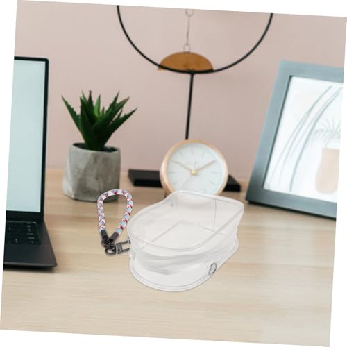 SUPVOX Kleine Aufbewahrungstasche mit Reißverschluss Transparenter Sammelordner für Puppen Schlüssel und Handy Tragbarer Organizer mit Farbigem Gewebtem Trageband für Reisen und Alltag SUPVOX Kleine Aufbewahrungstasche mit Reißverschluss Transparenter Sammelordner für Puppen Schlüssel und Handy Tragbarer Organizer mit Farbigem Gewebtem Trageband für Reisen und Alltag von Supvox