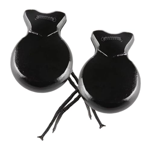 SUPVOX Kleine Holz Kastagnetten Langlebiges Percussion Instrument für Sicher Verarbeitet Klarer Pädagogisches Rhythmus Geeignet für Frühes Musiklernen von Supvox