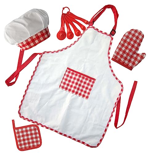 SUPVOX Kochschürze Teilig Verstellbare Backschürze aus Lebensmittelechtem Material Buntes Koch und Backzubehör für Jungen und Mädchen Schutzkleidung für Kinderküche und Rollenspiele SUPVOX Kochschürze Teilig Verstellbare Backschürze aus Lebensmittelechtem Material Buntes Koch und Backzubehör für Jungen und Mädchen Schutzkleidung für Kinderküche und Rollenspiele von Supvox
