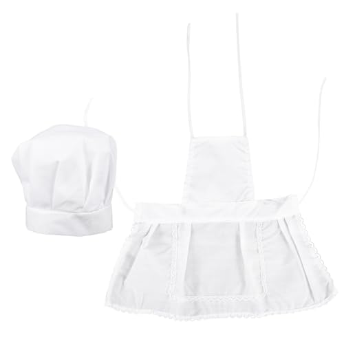 SUPVOX Kochset Mädchen Schürze und Kochmütze mit Tasche Verstellbare Backschürze für Kleinkinder Atmungsaktive Küchenhaube für Backen Kochen und Rollenspiele SUPVOX Kochset Mädchen Schürze und Kochmütze mit Tasche Verstellbare Backschürze für Kleinkinder Atmungsaktive Küchenhaube für Backen Kochen und Rollenspiele von Supvox