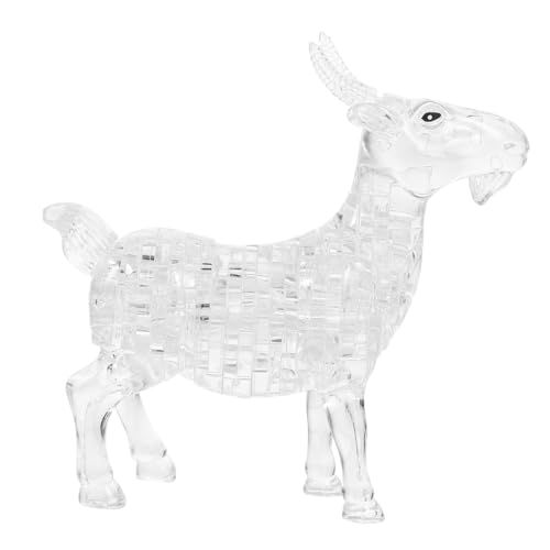 SUPVOX Kristallpuzzle Ziege Weiß Selbstmontage Tierfigur Dekoration Delikates Ornament für Schreibtisch Kreatives für Geburtstag und Zuhause SUPVOX Kristallpuzzle Ziege Weiß Selbstmontage Tierfigur Dekoration Delikates Ornament für Schreibtisch Kreatives für Geburtstag und Zuhause von Supvox