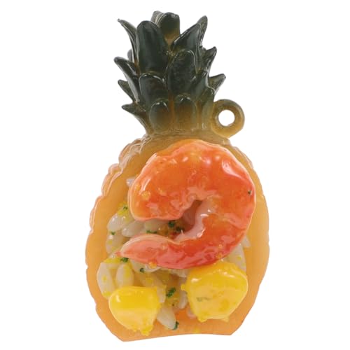 SUPVOX Künstliches Ananas Gebratener Reis Modell Realistische Simulation für Küchen Dekoration für Rollenspiele Gelb Lernspielzeug Kreativität und Motorikfähigkeiten von Supvox