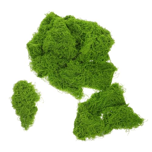 SUPVOX Künstliches Modellgras Realistisches Terrarium Moos für DIY Basteln Aquarium Dekoration Pflanzendeko für Miniatur Landschaft und Wohnraumgestaltung von Supvox