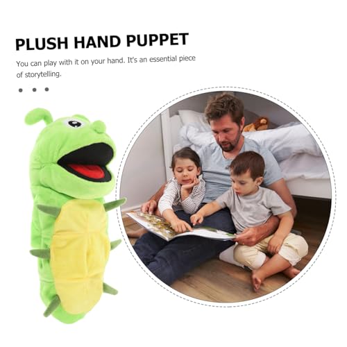 SUPVOX Kuschelige Weiche Raupen Handpuppe aus Plüsch mit Interaktives Rollenspiel für Fördert Kreativität und Eltern Junge Mädchen Kommunikation von Supvox