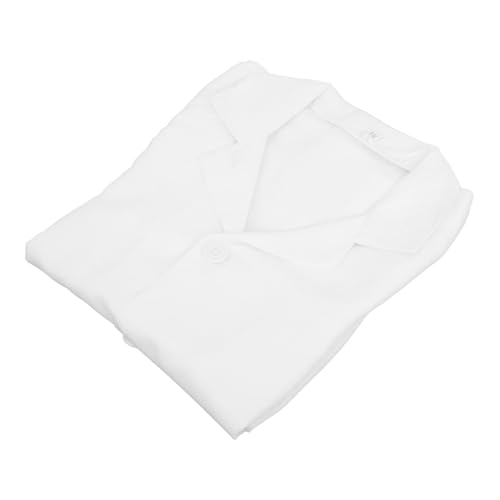 SUPVOX Laborkittel Weiß Langarm Polyester Arztkittel für Jungen Mädchen Schule Kostüm Wissenschaftsexperimente Fasching Kindergarten Aktivitäten von Supvox