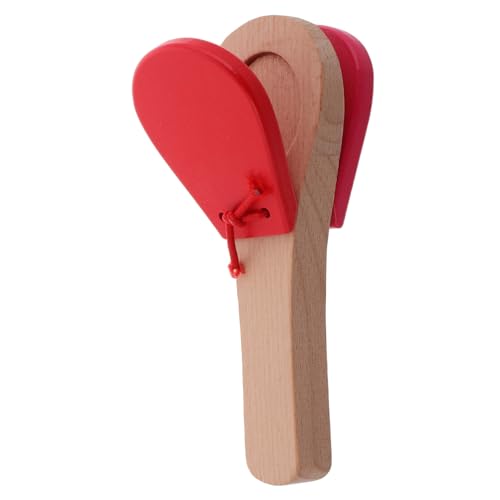 SUPVOX Langanhaltende Holzspielzeuge für Kleinkinder Castanets mit Langem Griff Orff Instrument Musikalischen Entwicklung und Kognitiven Fähigkeiten SUPVOX Langanhaltende Holzspielzeuge für Kleinkinder Castanets mit Langem Griff Orff Instrument Musikalischen Entwicklung und Kognitiven Fähigkeiten von Supvox