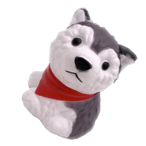 SUPVOX Langsam Zurückfederndes Husky Hundespielzeug aus PU Stressabbauendes Quetschspielzeug für Welpen und Hunde Realistisch Gestaltetes Squeeze Relief Toy für Büro Zuhause und von Supvox