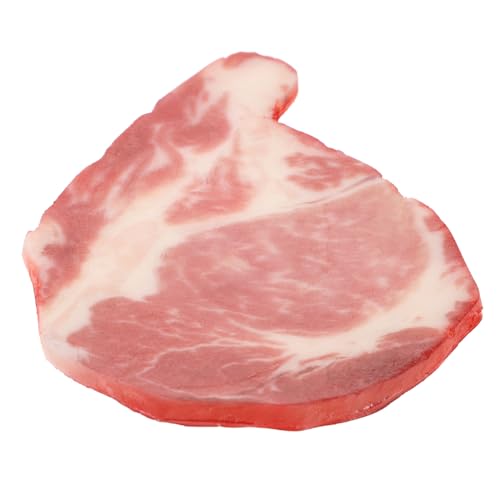 SUPVOX Lebensechte Künstliche Rindfleischscheiben PVC Fake Meat Dekoration Realistische Fleischattrappe Party Fotorequisite Küchen und Restaurant Deko von Supvox