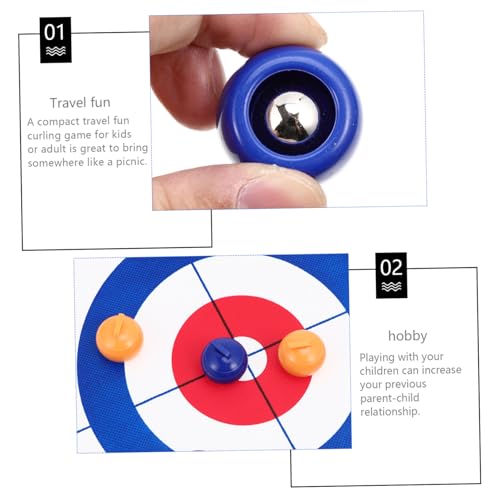 SUPVOX Leichtes Tischspiel Curling Vliesstoff Kompaktes Familienspiel für Freizeitspaß Zuhause Party und Schule Tragbares Lernspielzeug für Kreative Spielmomente SUPVOX Leichtes Tischspiel Curling Vliesstoff Kompaktes Familienspiel für Freizeitspaß Zuhause Party und Schule Tragbares Lernspielzeug für Kreative Spielmomente von Supvox