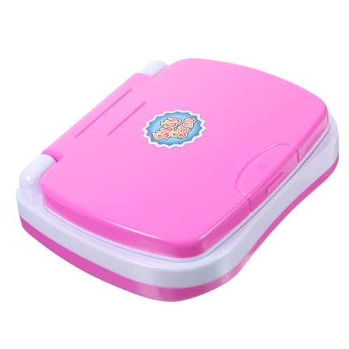 SUPVOX Lernlaptop Ab Jahre Interaktiver Mini Bildschirm Lerncomputer mit Musikfunktion LED Display Pädagogisches für Vorschulkinder Frühe Bildung Rosa von Supvox