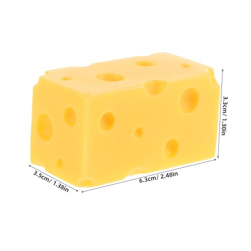 SUPVOX Lifelike Künstliches Käsemodell Realistische Küchen Dekoration Fotorequisite für Food Displays und Bäckerei Simulation Authentische Käseattrappe für Dekorative Präsentationen von Supvox
