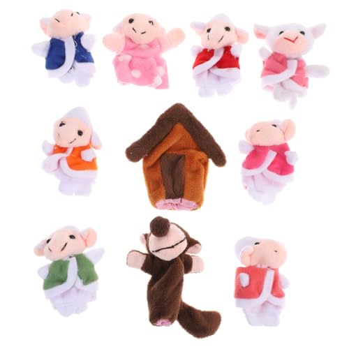 SUPVOX Lustige Fingerpuppen aus Weichem Plüsch Lamb und Wolf Kleine Kuschelige Handpuppen für Mädchen und Jungen zu Hause Schule SUPVOX Lustige Fingerpuppen aus Weichem Plüsch Lamb und Wolf Kleine Kuschelige Handpuppen für Mädchen und Jungen zu Hause Schule von Supvox