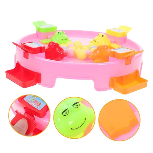 SUPVOX Lustiges Frosch mit Essbaren Perlen Pädagogisches Familienspiel für Leichter Kunststoff Farbenfrohes Interaktives Spiel für Kleinkinder und Eltern Junge Mädchen Zufällige Farbe von Supvox
