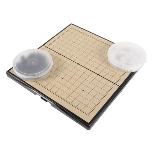 SUPVOX Magnetisches Go Einer Reihe Spielset mit Standardgröße Brett Magnetische Spielsteine für Anfänger Tragbares Schachbrett mit Aufbewahrungsbox für Training und Wettkampf von Supvox