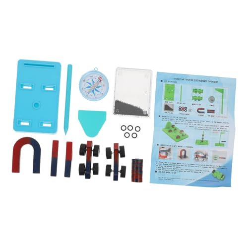SUPVOX Magnetismus Experimentier Wissenschaftliches Lernspielzeug Physik Magnetische Bausteine mit Magnetpulver für Schüler zum Entdecken und Experimentieren Farben Zufällige Farbe von Supvox