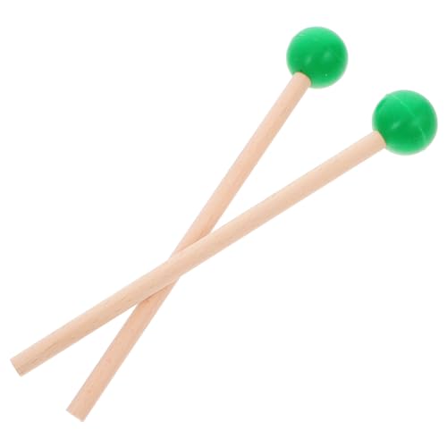 SUPVOX Marimba Schlägel für Xylophon Ergonomischer Griff Komfortabel und rutschfest für Musikliebhaber und Schlagzeuganfänger Grün von Supvox