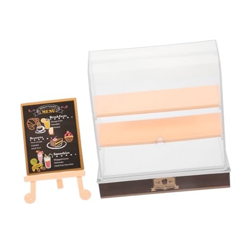 SUPVOX Maßstab Braune Bäckerei Möbel Dekorationsschrank Puppenmöbel Zubehör für Puppenhaus Küche Wohnzimmer von Supvox