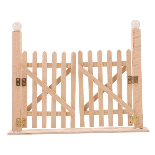 SUPVOX Maßstab Doppel Flügeltür aus für Puppenhaus Garten Realistisches DIY Holzzaun Accessoire für Miniatur Außenbereich und Rollenspiele SUPVOX Maßstab Doppel Flügeltür aus für Puppenhaus Garten Realistisches DIY Holzzaun Accessoire für Miniatur Außenbereich und Rollenspiele von Supvox