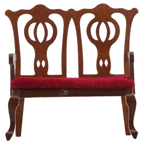 SUPVOX Maßstab Europäischer Stil Deko Winziger Sessel Für Wohnzimmer Dollhouse Möbel Zubehör von Supvox