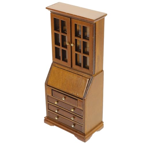 SUPVOX Maßstab Holz Schrank Möbel Ornament für Wohnzimmer Schlafzimmer Realistisches Tiny House Dekor Kompakt und Tragbar für Sammler und Bastler von Supvox