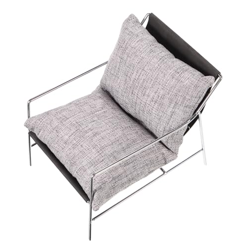 SUPVOX Maßstab Miniatur Möbelmodell mit Kissen Realistische Miniatur Haus Stuhl Kompakte Puppenhaus Couch für DIY Basteln Rollenspiel Wohnzimmer Dekoration von Supvox
