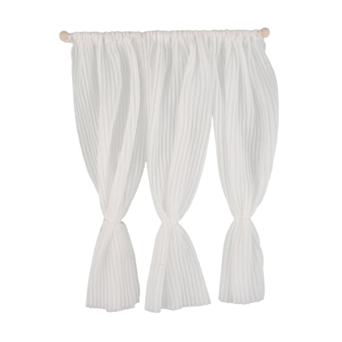 SUPVOX Maßstab Realistische Mini Gardinen für Kleine Fenster Durchscheinende Fensterdekoration Langlebige Puppenhaus Möbel Zubehör für Kompakte Puppenhäuser SUPVOX Maßstab Realistische Mini Gardinen für Kleine Fenster Durchscheinende Fensterdekoration Langlebige Puppenhaus Möbel Zubehör für Kompakte Puppenhäuser von Supvox