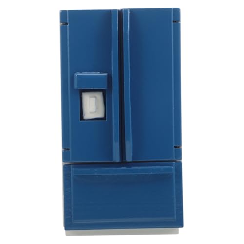SUPVOX Maßstab Realistisches Mini Kühlschrank Modell mit Gefrierfach Puppenhaus Küchenzubehör für Kreative Rollenspiele und Detailreiche Szenengestaltung von Supvox