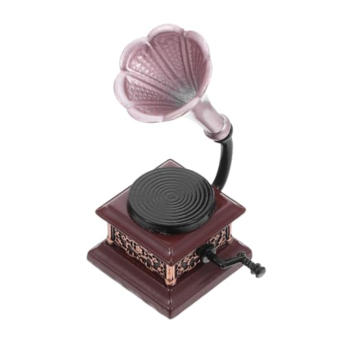 SUPVOX Maßstab Vintage Plattenspieler Puppenhaus Möbel Mini Phonograph Dekoration für Kleine Häuser SUPVOX Maßstab Vintage Plattenspieler Puppenhaus Möbel Mini Phonograph Dekoration für Kleine Häuser von Supvox