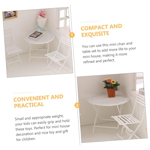 SUPVOX Maßstab aus Robustem Metall Weißes Puppenhaus Möbelset Kreative Miniatur Dekoration für Mini Häuser von Supvox