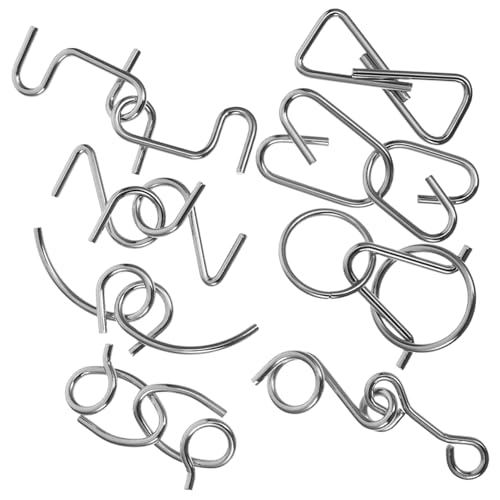 SUPVOX Metalldraht Puzzle Teiliges Interaktives Metallrätsel mit Verschiedenen Schwierigkeitsgraden Langlebiges Gehirntrainingsspiel für Erwachsene und Problemlösungsfähigkeiten von Supvox