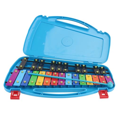 SUPVOX Metallophon Schlaginstrument aus Farbigem Aluminium mit Stabilem Sockel Kindgerechtem Design und Tragbar Musikalisches Musikentwicklung SUPVOX Metallophon Schlaginstrument aus Farbigem Aluminium mit Stabilem Sockel Kindgerechtem Design und Tragbar Musikalisches Musikentwicklung von Supvox