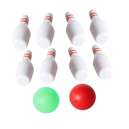 SUPVOX Mini Bowling Set für Puppenhaus Teiliges Set Hochwertige Dekoration für Partys und Miniaturhäuser Leicht und Kompakt Realistisches Bowling von Supvox