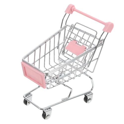 SUPVOX Mini Einkaufswagen aus Kleiner Stabiler Einkaufswagen für Dekoration für Puppenhäuser Multifunktional Kompakt und Langlebig von Supvox
