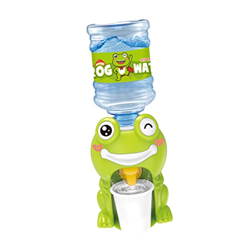 SUPVOX Mini Getränkeautomat Grüner Cartoon Wasserspender Abnehmbar und Leicht zu Reinigen für Kleinkinder und Spielerisches Trinken zu Hause Lustiges für Familie und Freunde von Supvox