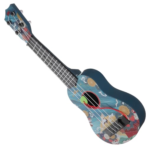 SUPVOX Mini Gitarre Einstellbares Saiteninstrument für Frühes Lernen Kunststoff Modell Gitarre für Anfänger Musikinstrument für Kleinkinder Buntes von Supvox