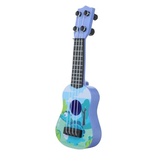 SUPVOX Mini Gitarre für Kunststoffspielzeug Lernspielzeug mit Realistischem Ukulele Design Cartoon Muster Robust und Sicher für Kleinkinder und Vorschulkinder von Supvox