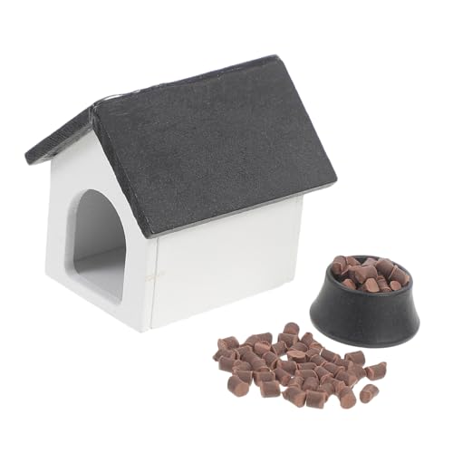 SUPVOX Mini Holz Hundehütte mit Futter und Wassernapf Realistisches Puppenhaus Zubehör Robustes Leichtes Material für Miniatur Szenen und Puppenhaus Dekoration SUPVOX Mini Holz Hundehütte mit Futter und Wassernapf Realistisches Puppenhaus Zubehör Robustes Leichtes Material für Miniatur Szenen und Puppenhaus Dekoration von Supvox