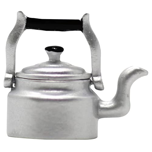 SUPVOX Mini -Küchenutensilien für Miniatur kleine Wasserkocher Wassertopf Modell Wasserkocher Ornament Wasserkocher klein Mini-Wasserkocher Kesseldekoration Mini-Topf Metall Silber SUPVOX Mini -Küchenutensilien für Miniatur kleine Wasserkocher Wassertopf Modell Wasserkocher Ornament Wasserkocher klein Mini-Wasserkocher Kesseldekoration Mini-Topf Metall Silber von Supvox