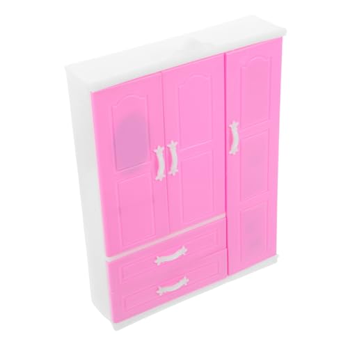 Supvox Miniatur-kleiderschrank Für Puppenhaus Mini-Schrank Mit Kleider-Organizer Puppenmöbel Puppenhaus-Schrank Miniaturmöbel Kinderzimmer-Dekoration Puppen-Spielzeug von Supvox