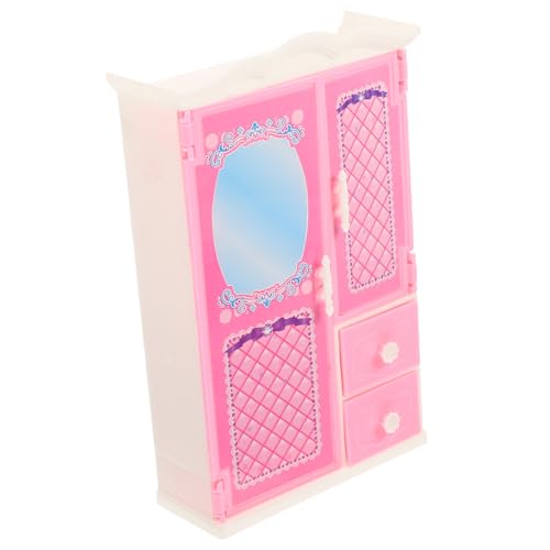 SUPVOX Mini Puppenhaus Möbel Miniatur Kunststoff Kleiderschrank Modell Realistische Miniatur Garderobe für Puppenhaus Schlafzimmer Vielseitiges Dekorationsspielzeug für Mädchen von Supvox