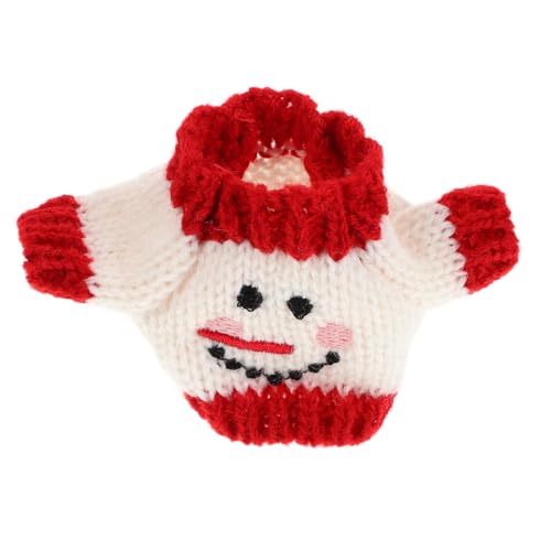 SUPVOX Mini Puppenpullover aus Plüsch Handgefertigter Weicher Strickpullover für Kleine Puppen und Teddybären Vielseitiges Doll Clothing Accessoire für Kostüme und DIY von Supvox