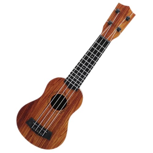SUPVOX Mini Ukulele Holzspielzeug Lernspielzeug für Anfänger Musikinstrument für Jungen und Mädchen Pädagogisches Ukulele in Wood Farbe von Supvox