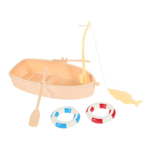 SUPVOX Miniatur Angelboot Set mit Kleinem Schwimmring Stabiles Miniatur Boot Modell Filigrane Deko für Puppenhaus und Mikrolandschaft Leicht und Platzsparend Mini Haus Zubehör SUPVOX Miniatur Angelboot Set mit Kleinem Schwimmring Stabiles Miniatur Boot Modell Filigrane Deko für Puppenhaus und Mikrolandschaft Leicht und Platzsparend Mini Haus Zubehör von Supvox