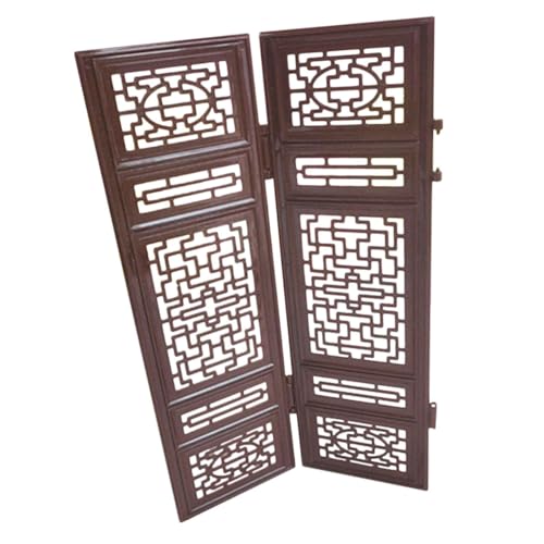 SUPVOX Miniatur Chinesischer Paravent Teilig Dekorativer Miniaturbildschirm für Puppenhaus Leichtes Mini Hauszubehör als Fotorequisit und Asiatische Wohnraumdekoration von Supvox