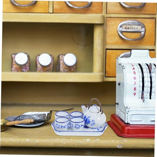 SUPVOX Miniatur Chinesisches Keramik Teeservice Miniatur und Tasse Modell Puppenhaus Zubehör für DIY Dekoration und Sammeln SUPVOX Miniatur Chinesisches Keramik Teeservice Miniatur und Tasse Modell Puppenhaus Zubehör für DIY Dekoration und Sammeln von Supvox