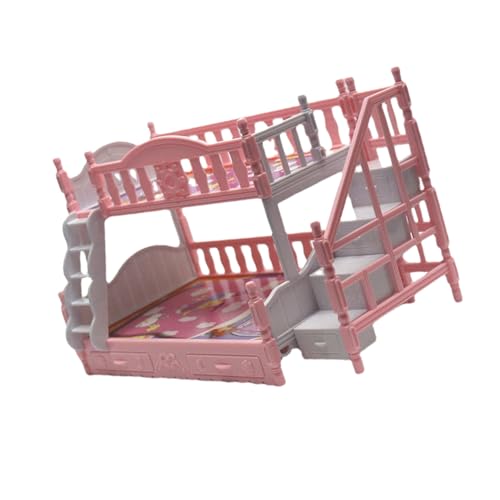 SUPVOX Miniatur Doppelstockbett Puppenhaus Möbel Miniaturmöbel Robust Realistisch Rosa Puppenhaus Zubehör Dekorativ SUPVOX Miniatur Doppelstockbett Puppenhaus Möbel Miniaturmöbel Robust Realistisch Rosa Puppenhaus Zubehör Dekorativ von Supvox