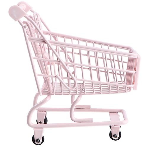 SUPVOX Miniatur Einkaufswagen Kleine Aufbewahrung Dekoration Kinderzimmer Schreibtisch Organizer Realistischer Supermarkt Trolley Rosa für Mädchen SUPVOX Miniatur Einkaufswagen Kleine Aufbewahrung Dekoration Kinderzimmer Schreibtisch Organizer Realistischer Supermarkt Trolley Rosa für Mädchen von Supvox