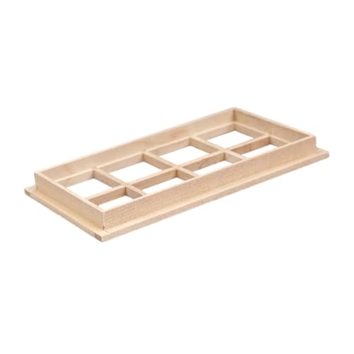 SUPVOX Miniatur Fenster Modell Robust und Bruchfest Natürliche Holzoptik Kreatives Bastelset für Puppenhaus Dekoration von Supvox