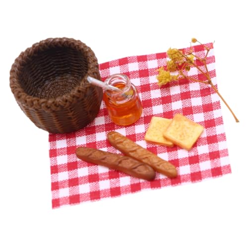 SUPVOX Miniatur Frühstücksset Teilig mit Miniatur Brotkorb Realistische Puppenhaus Deko Mini Honig Kondensmilch Marmelade und Schwarzem Roggenbaguette für DIY Puppenhaus Zubehör SUPVOX Miniatur Frühstücksset Teilig mit Miniatur Brotkorb Realistische Puppenhaus Deko Mini Honig Kondensmilch Marmelade und Schwarzem Roggenbaguette für DIY Puppenhaus Zubehör von Supvox